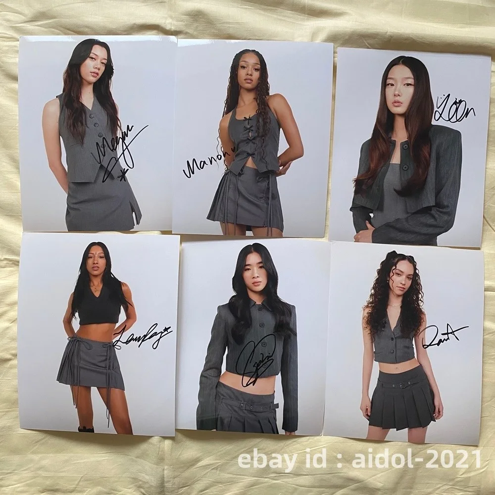KATSEYE Autographed Signed Photo Gifts Collection Collectibles Rare 8*10 2025C, изображение 2