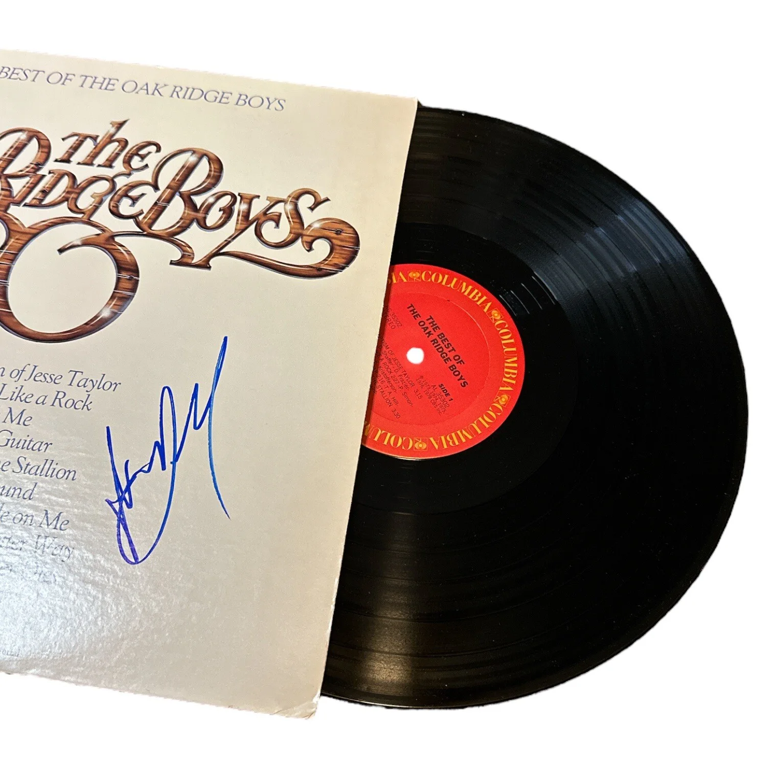 Joe Bonsall - SIGNED Oak Ridge Boys “The Best Of” Record Album Columbia 36302, изображение 4