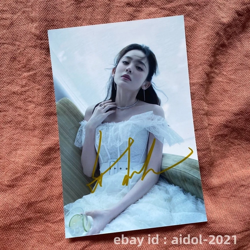 Gulnazar Autographed Signed Photo 4*6 Chinese Star Collection 古力娜扎 2024, image 3