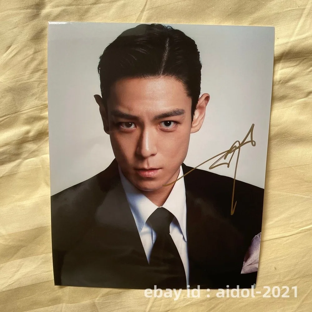 BIGBANG T.O.P TOP Autographed Signed Photo 8*10 K-POP Collection RARE 2025B, изображение 3
