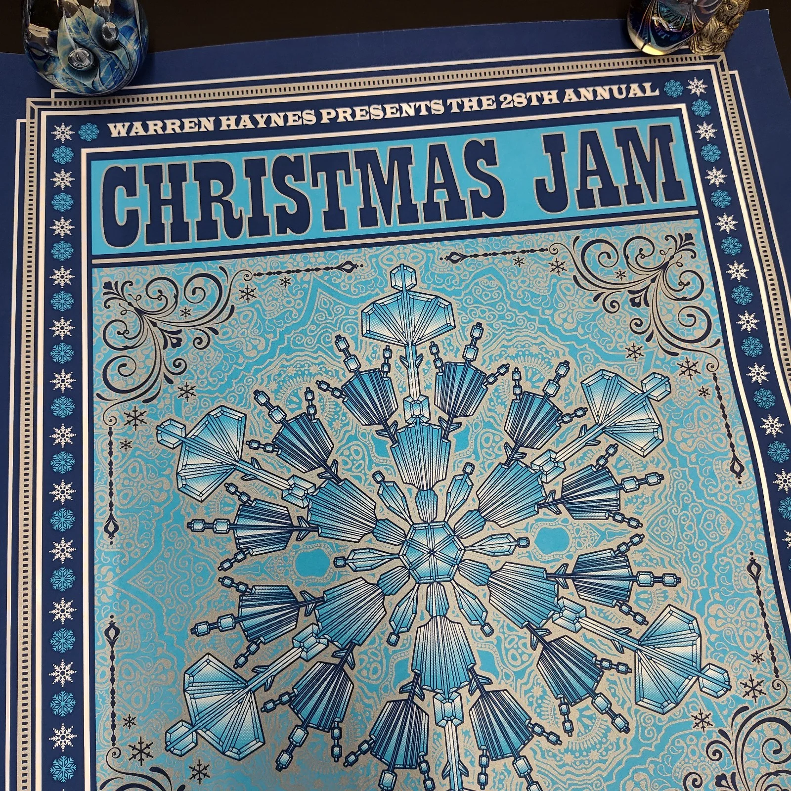 1999 Christmas Jam Poster John Warren Signed Numbered #500 11x17 POSTER, изображение 2