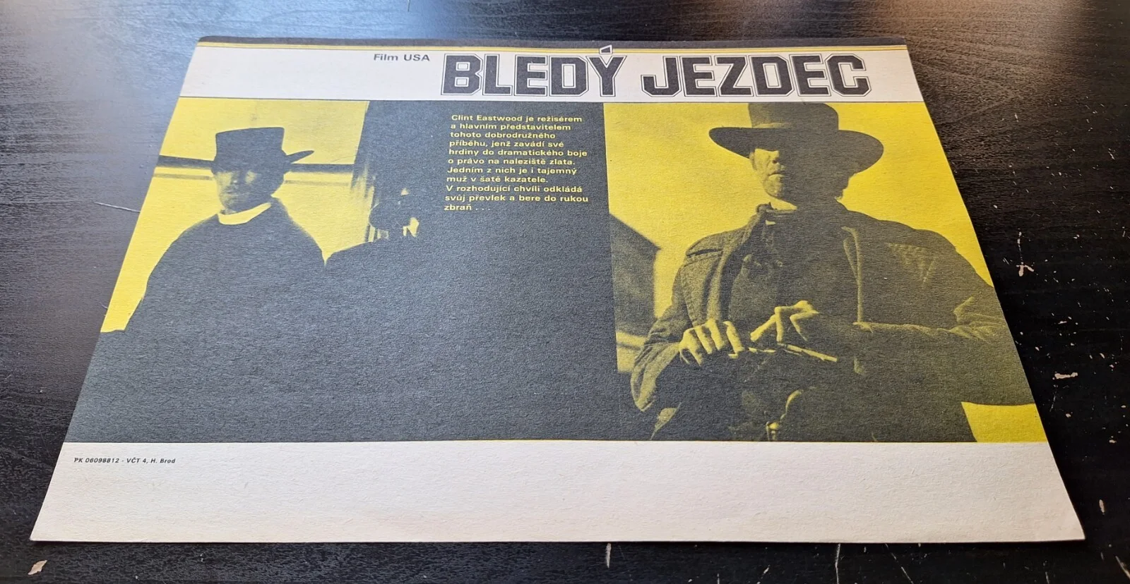 PALE RIDER, CLINT EASTWOOD, ORIGINAL A4 CZECH MOVIE POSTER, изображение 2