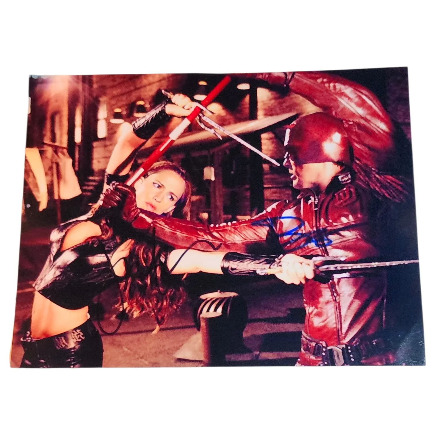 Ben Affleck & Jennifer Garner — Ben Affleck & Jennifer Garner Daredevil Movie 8x10 Photo Signed Autographed COA