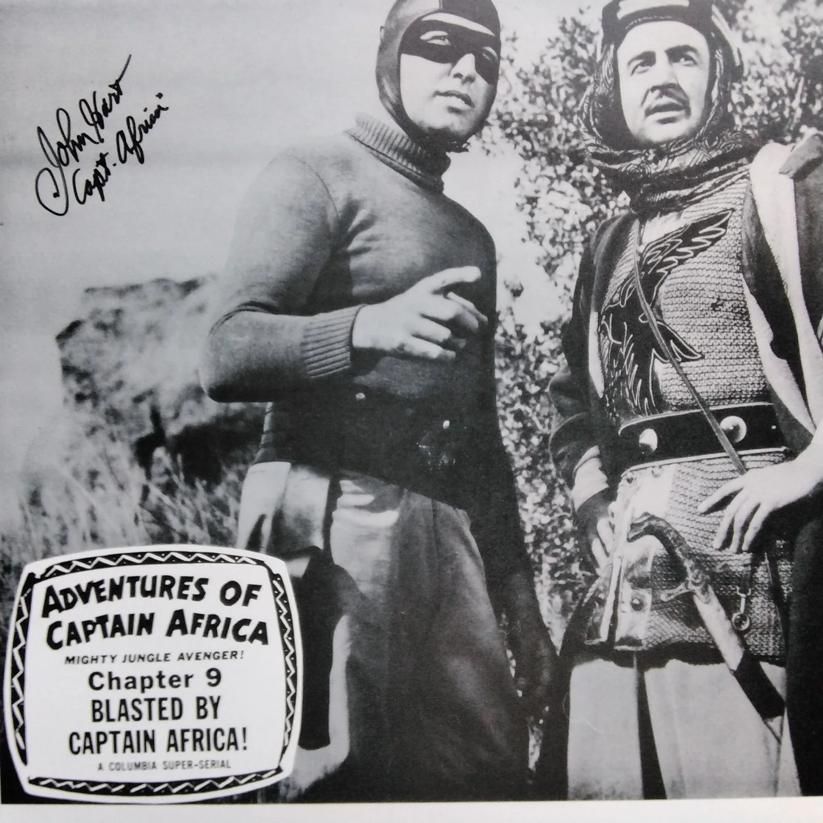 John Hart SIGNED Photo 40s Movie TV Actor Captain Africa Lone Ranger Serials, изображение 3