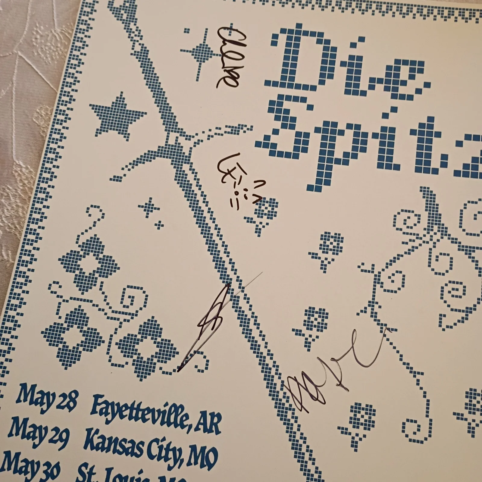 Die spitz — Die Spitz signed tour poster, image 2