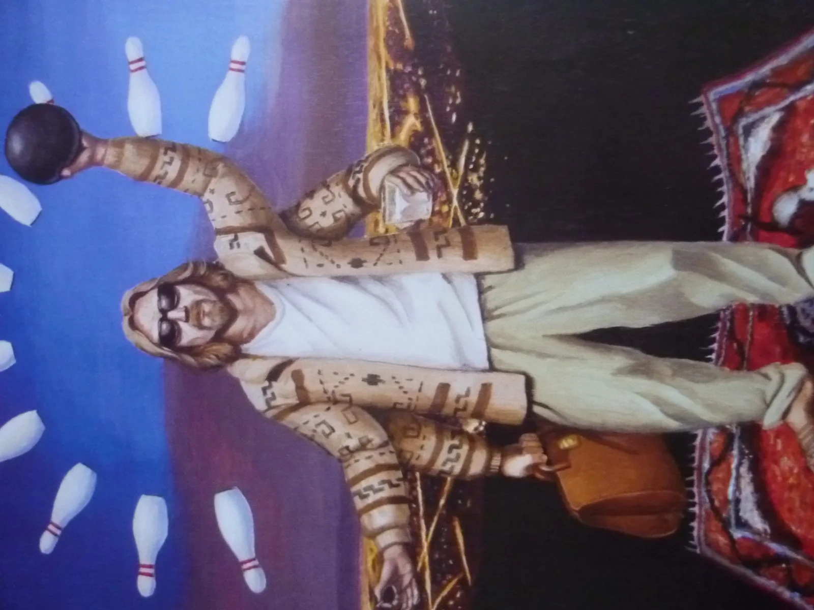 Framed mounted 14x11 inchs Poster Film The Big Lebowski Jeff Bridges the dude, image 2