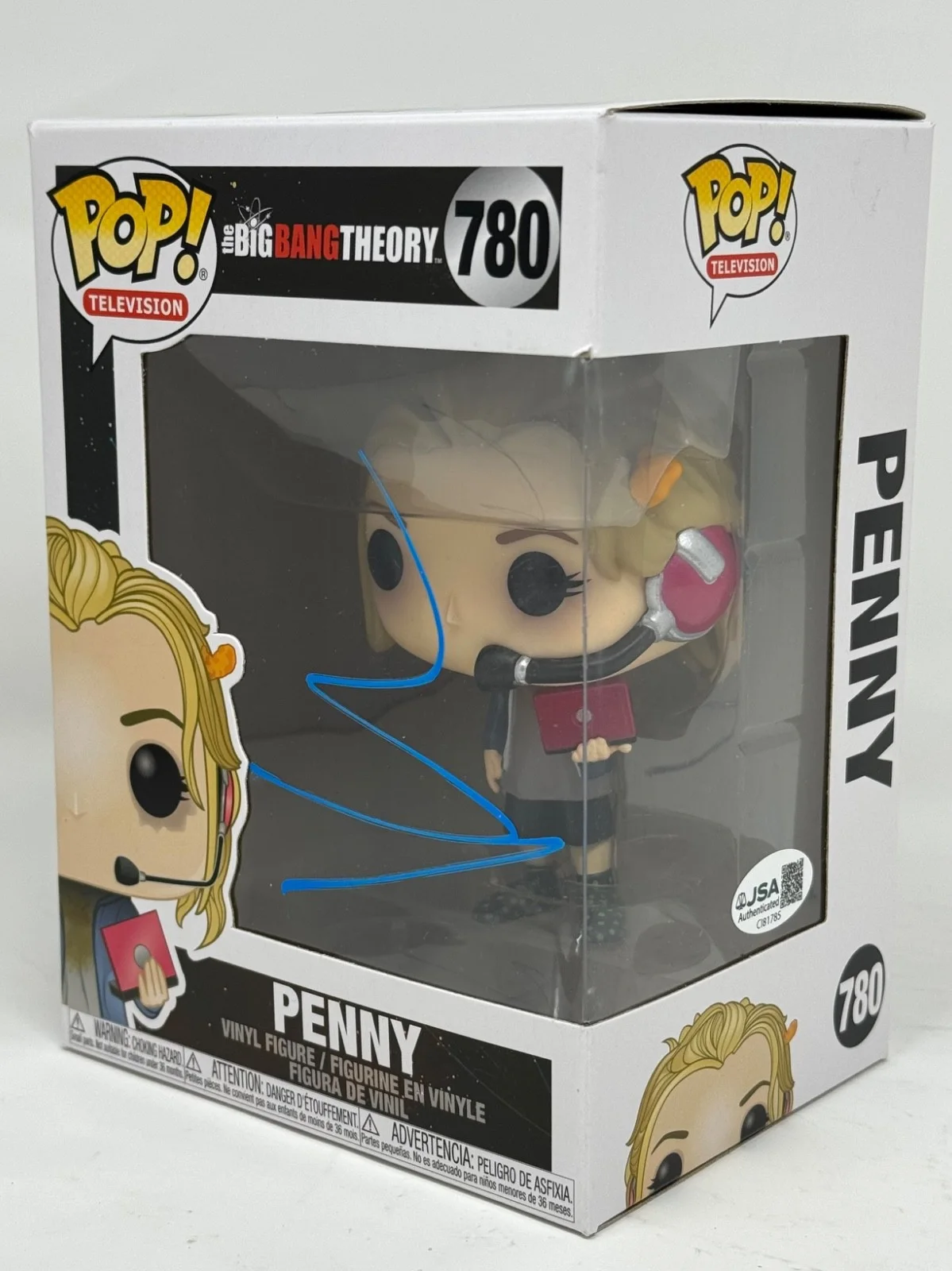 Kaley Cuoco — Kaley Cuoco Signed The Big Bang Theory Penny Funko Pop 780 Autograph JSA COA, изображение 2