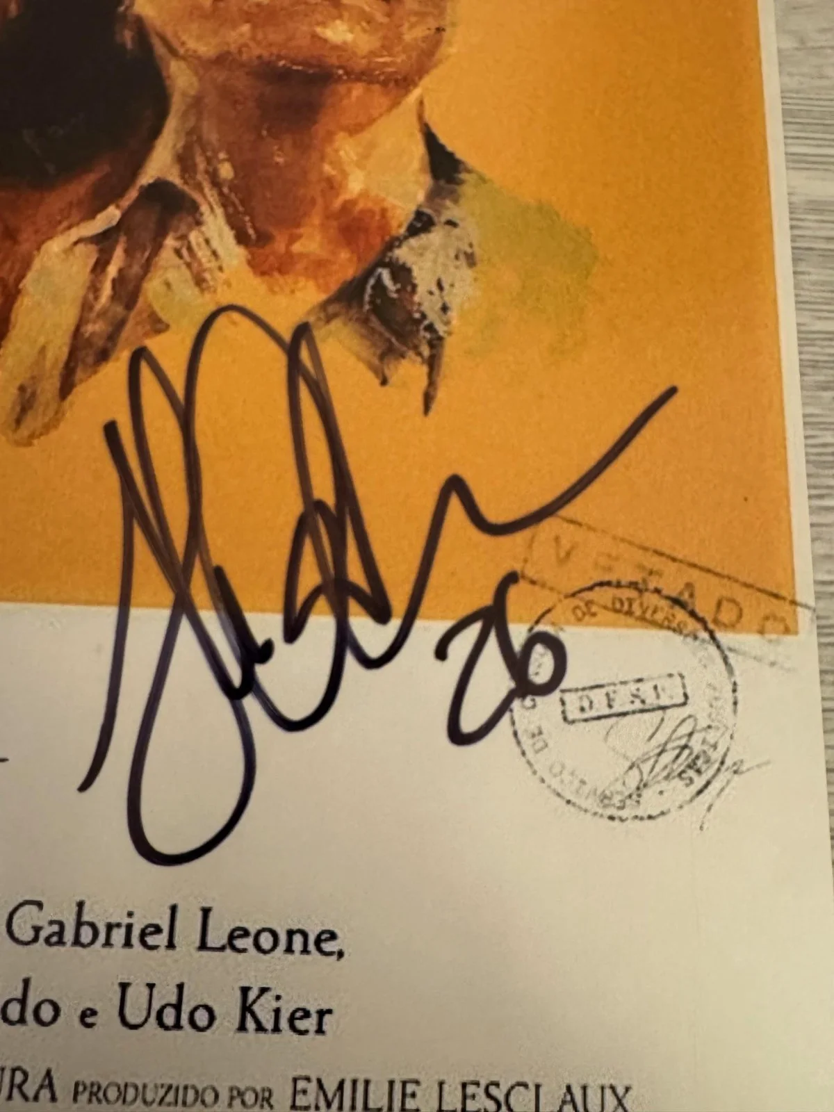 WAGNER MOURA ALICE CARVALHO + 1 Signed 11x17 Photo AUTOGRAPHED The Secret Agent, изображение 4