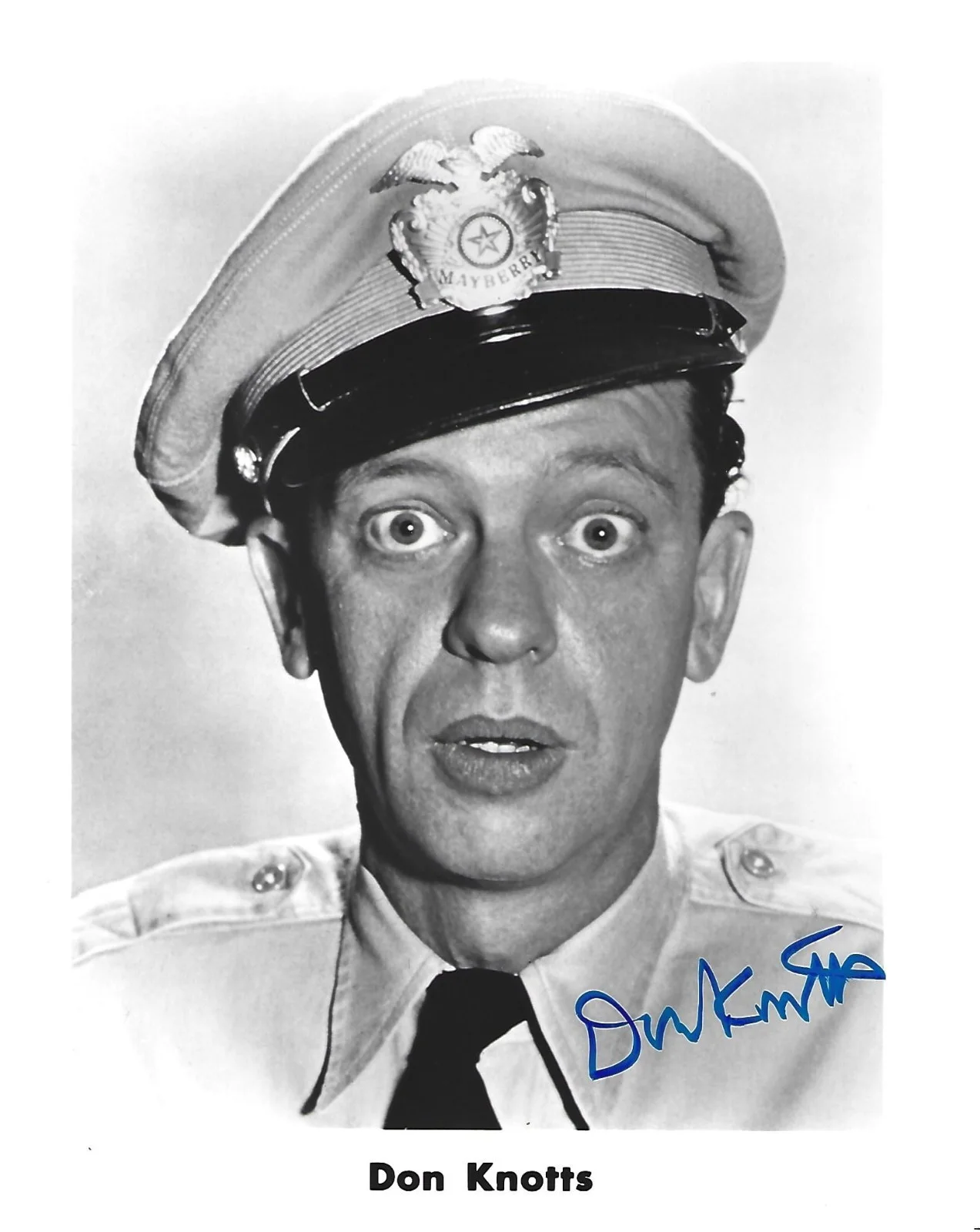 Don Knotts — Classic DON KNOTTS Signed 8 x 10 Photo The Andy Griffith Show