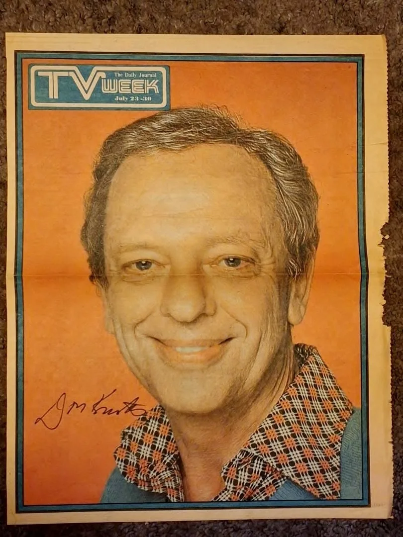 Don Knotts — Very Nice DON KNOTTS Signed TV Week Magazine Cover 1981 Three's Company