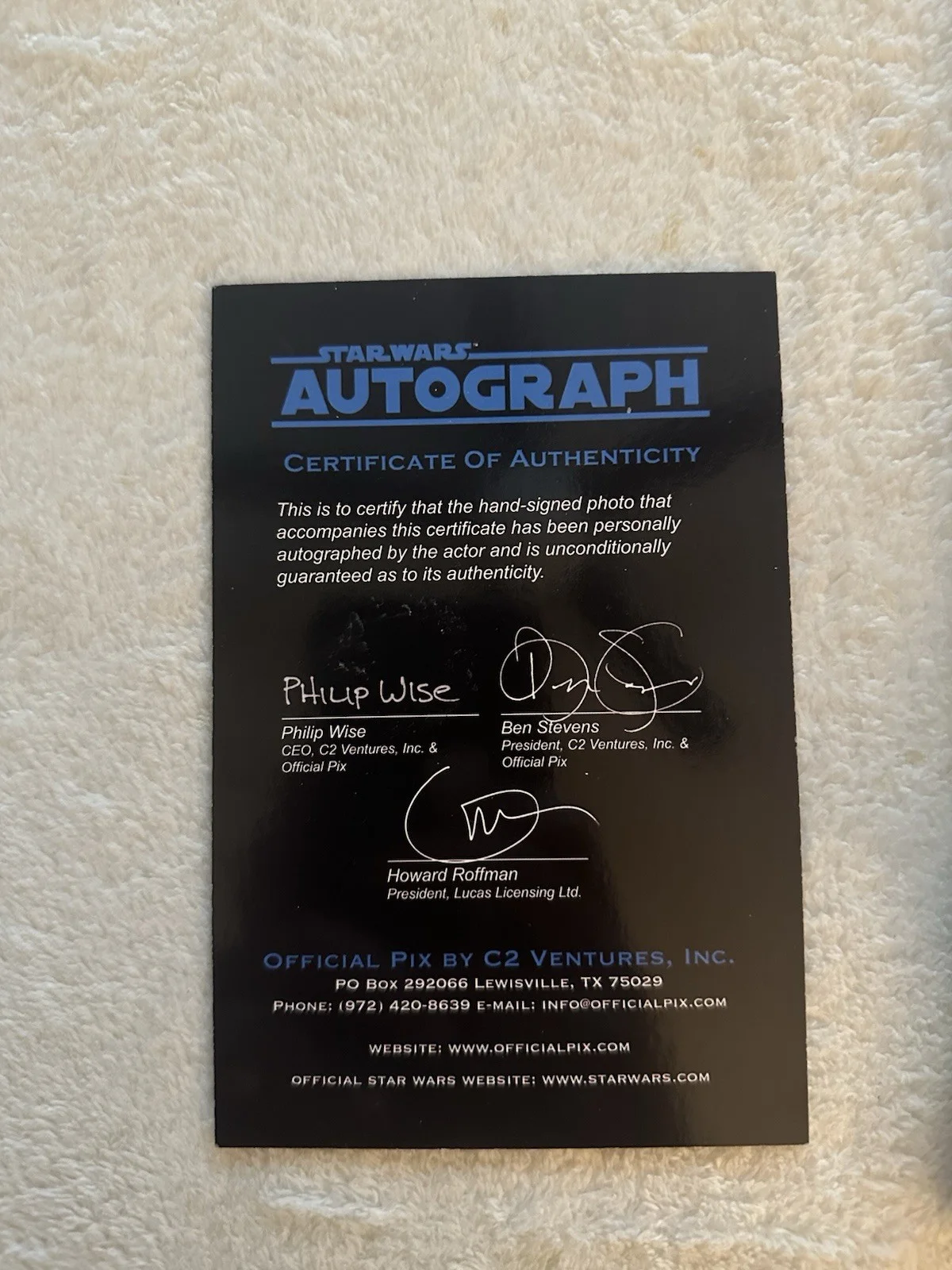 Harrison Ford — Harrison Ford Signed Official Pix OPX 11x14 Saber Shield Photo Star Wars Auto, image 2