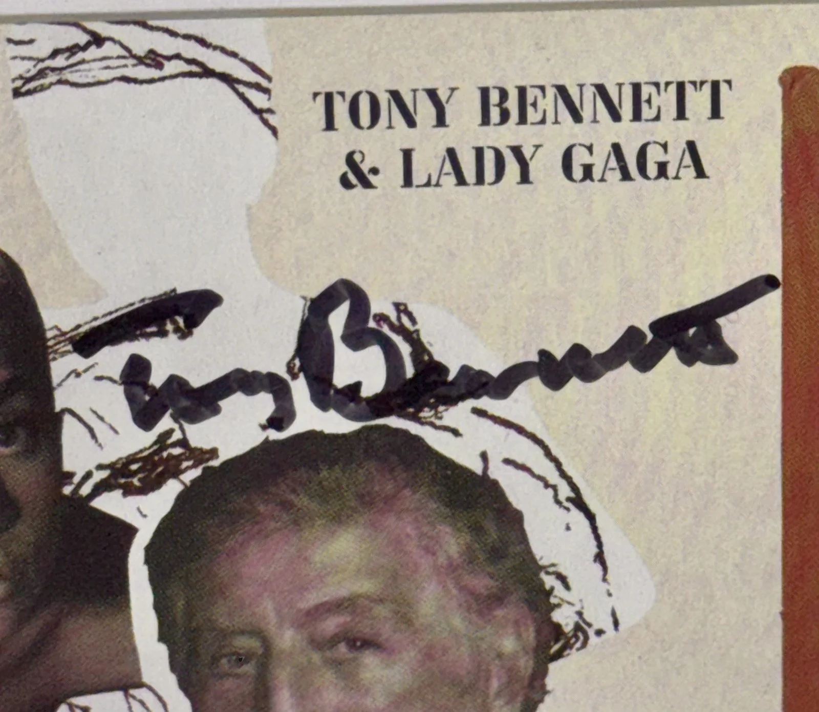 LADY GAGA & TONY BENNETT SIGNED / AUTOGRAPHED "LOVE FOR SALE" FRAMED CD JSA COA, image 3