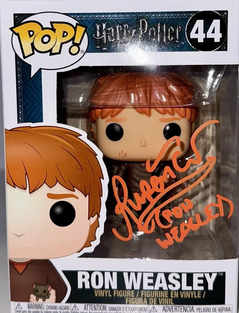 Rupert Grint Signed Funko Pop #44 "Ron Weasley" (Harry Potter) - SWAU, image 2