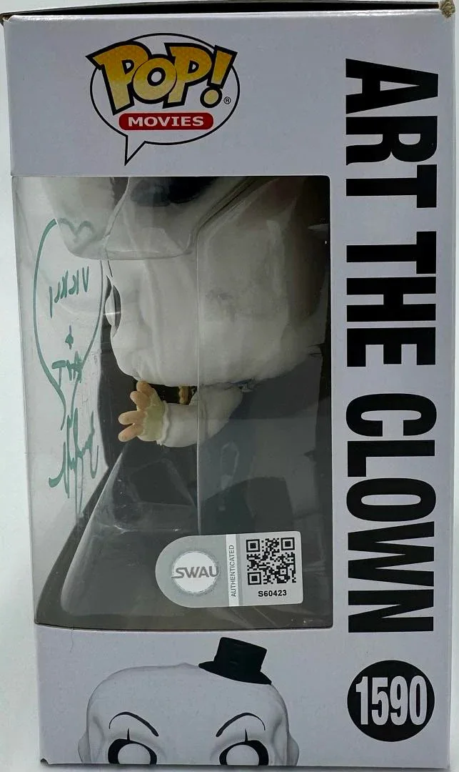 Samantha Scaffidi signed Funko #1590 "Art the Clown" - SWAU COA, изображение 3