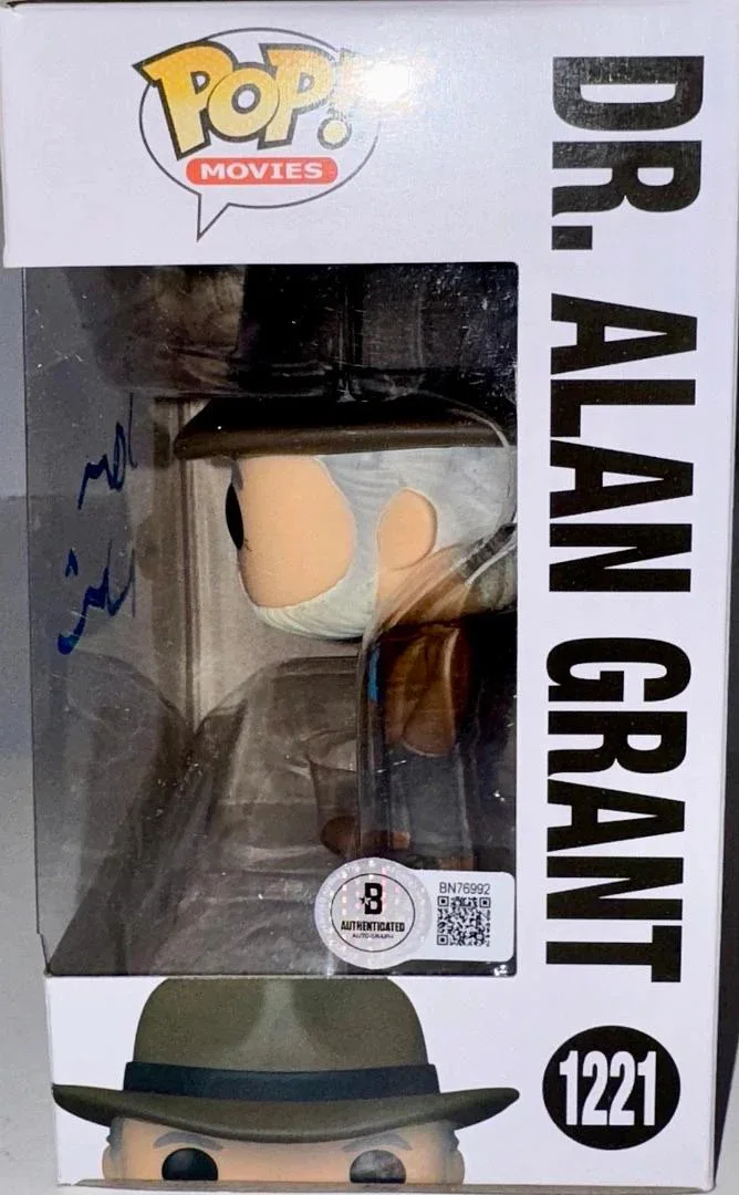 Sam Neill Signed Funko Pop #1221 "Dr. Alan Grant" Jurassic Park - Beckett COA, image 3