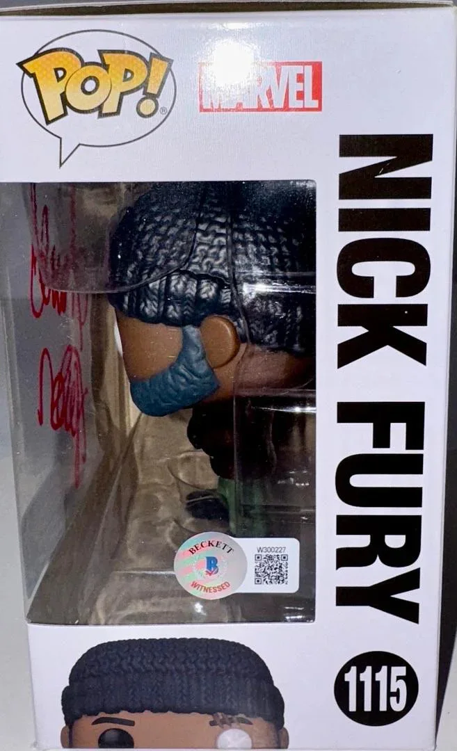 Samuel L. Jackson Signed Funko #1115 Nick Fury (Avengers) - Beckett COA, image 4