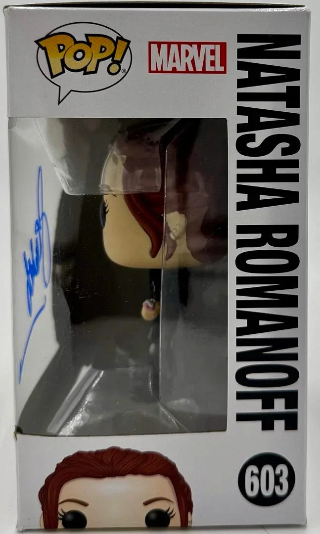Scarlett Johanssen Signed Funko #603 Natasha Romanoff (Avengers)-Beckett letter, изображение 4