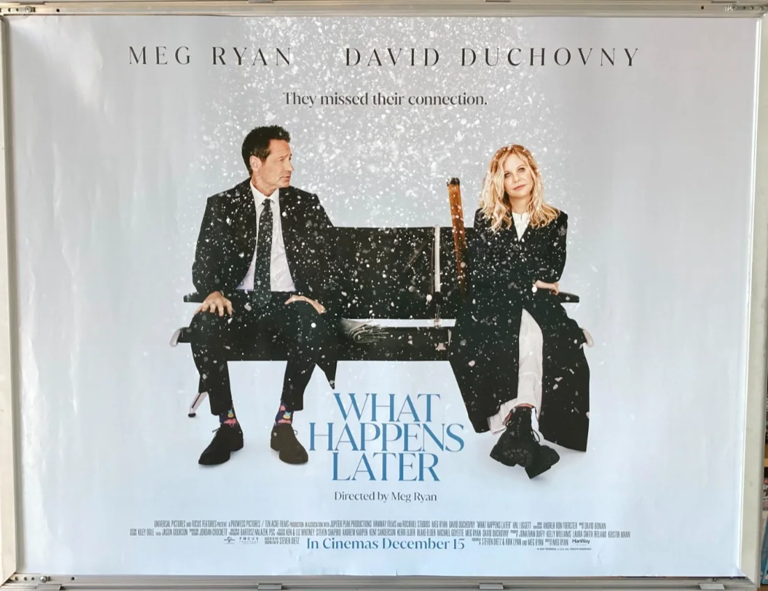 Cinema Poster: WHAT HAPPENS LATER 2025 (Quad) Meg Ryan David Duchovny Hal Ligget, изображение 2