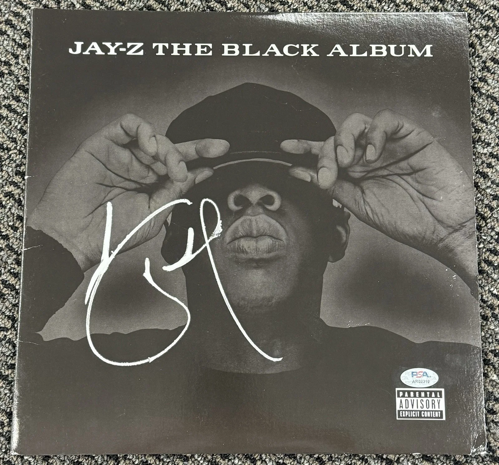 Jay Z Shawn Carter Signed Autograph 2003 The Black Album Vinyl LP PSA/DNA LOA, изображение 2