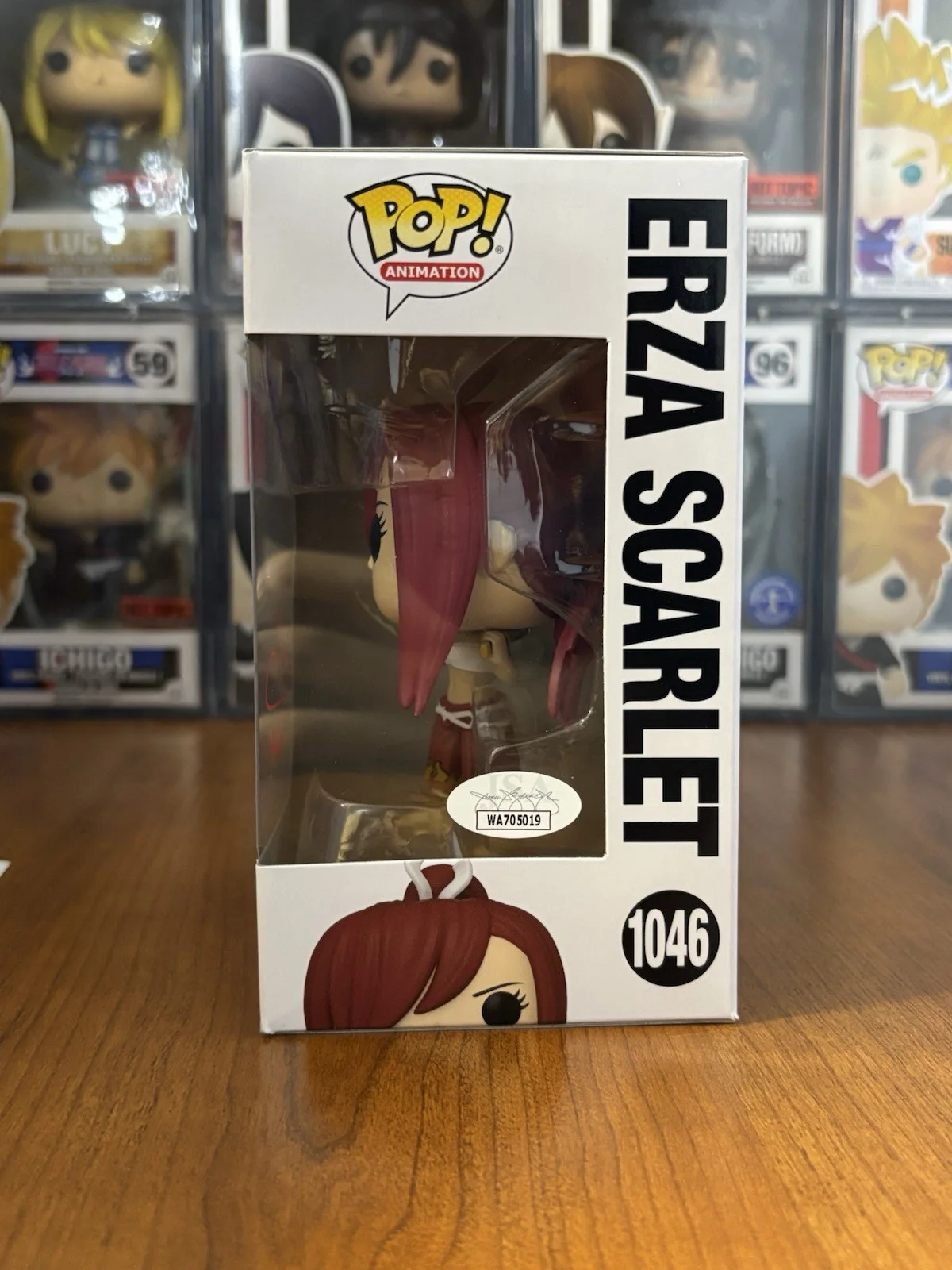 Colleen Clinkenbeard — Erza Scarlet Signed Funko Pop 1046 Fairy Tail Colleen Clinkenbeard Autograph JSA, image 3