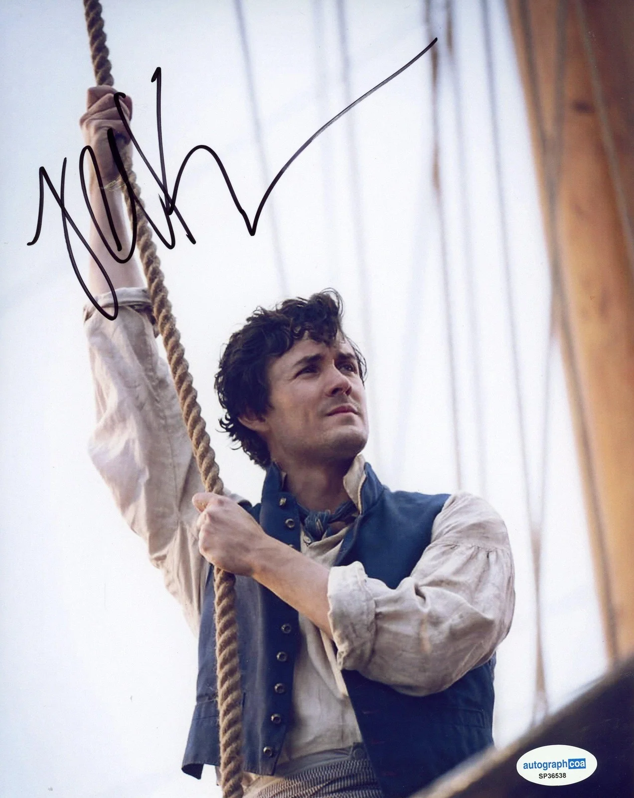 Jonah Hauer-King — Jonah Hauer-King "The Little Mermaid" AUTOGRAPH Signed 'Eric' 8x10 Photo B ACOA, image 2