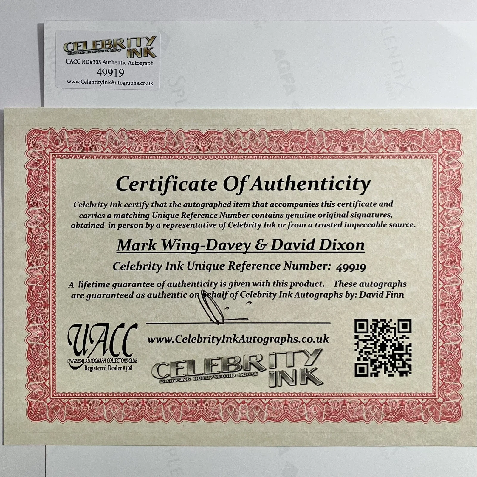 Mark Wing-Davey — HITCHHIKER’S GUIDE TO THE GALAXY Signed Photo / ZAPHOD BEEBLEBROX & Ford Prefect, изображение 5