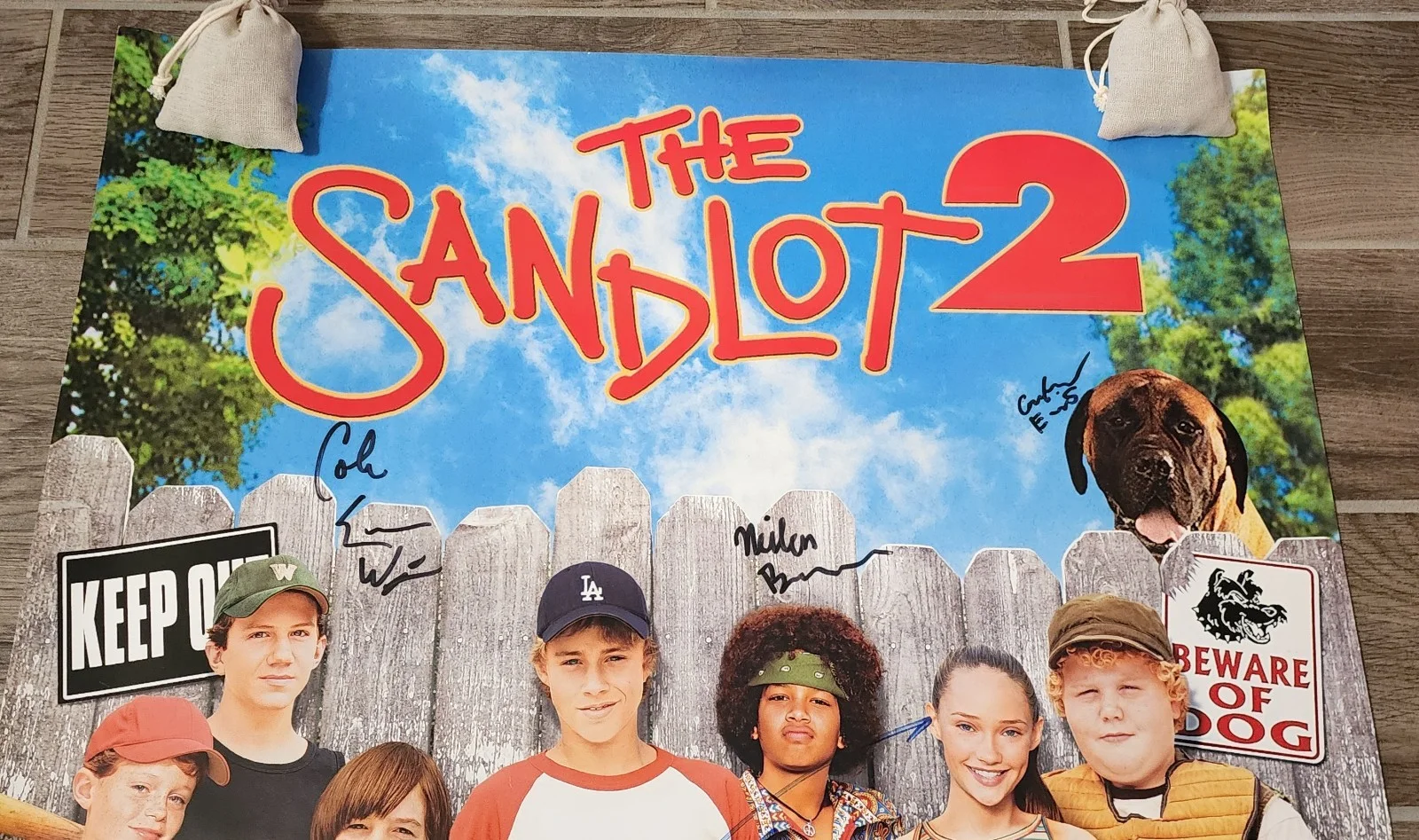 SANDLOT 2 AUTOGRAPHED DVD / MOVIE POSTER 27X40 2005, изображение 5