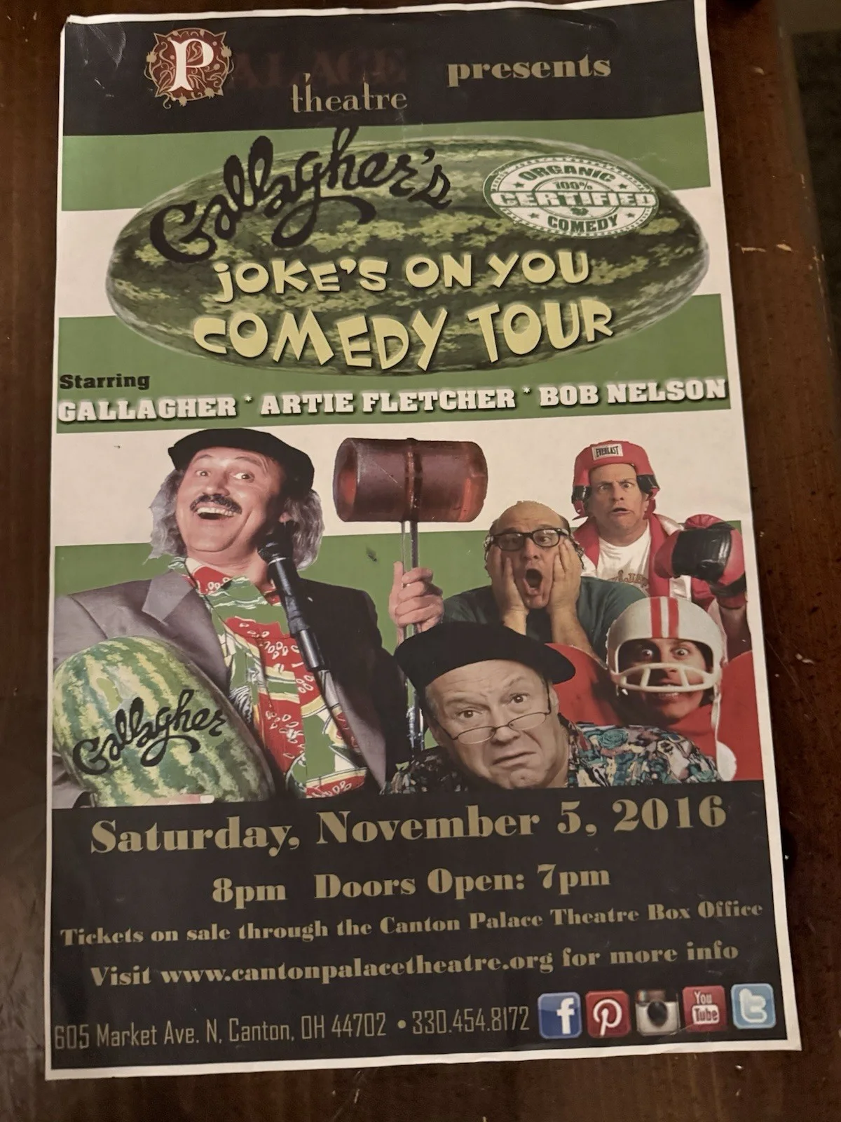 Gallager Poster Bumper Sticker And Signed Ticket Stub, image 2