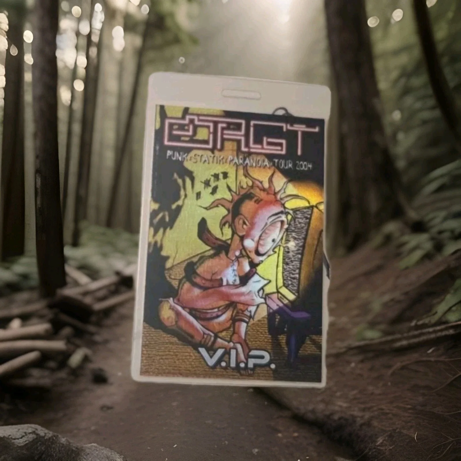 Orgy Autographed V.I.P Pass Punk Statik Paranoia 2004 Tour JSA LOA. All 5 OG Mem, image 2