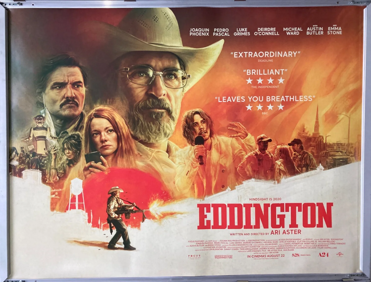 Cinema Poster: EDDINGTON 2025 (Quad) Pedro Pascal Joaquin Phoenix Emma Stone, изображение 2
