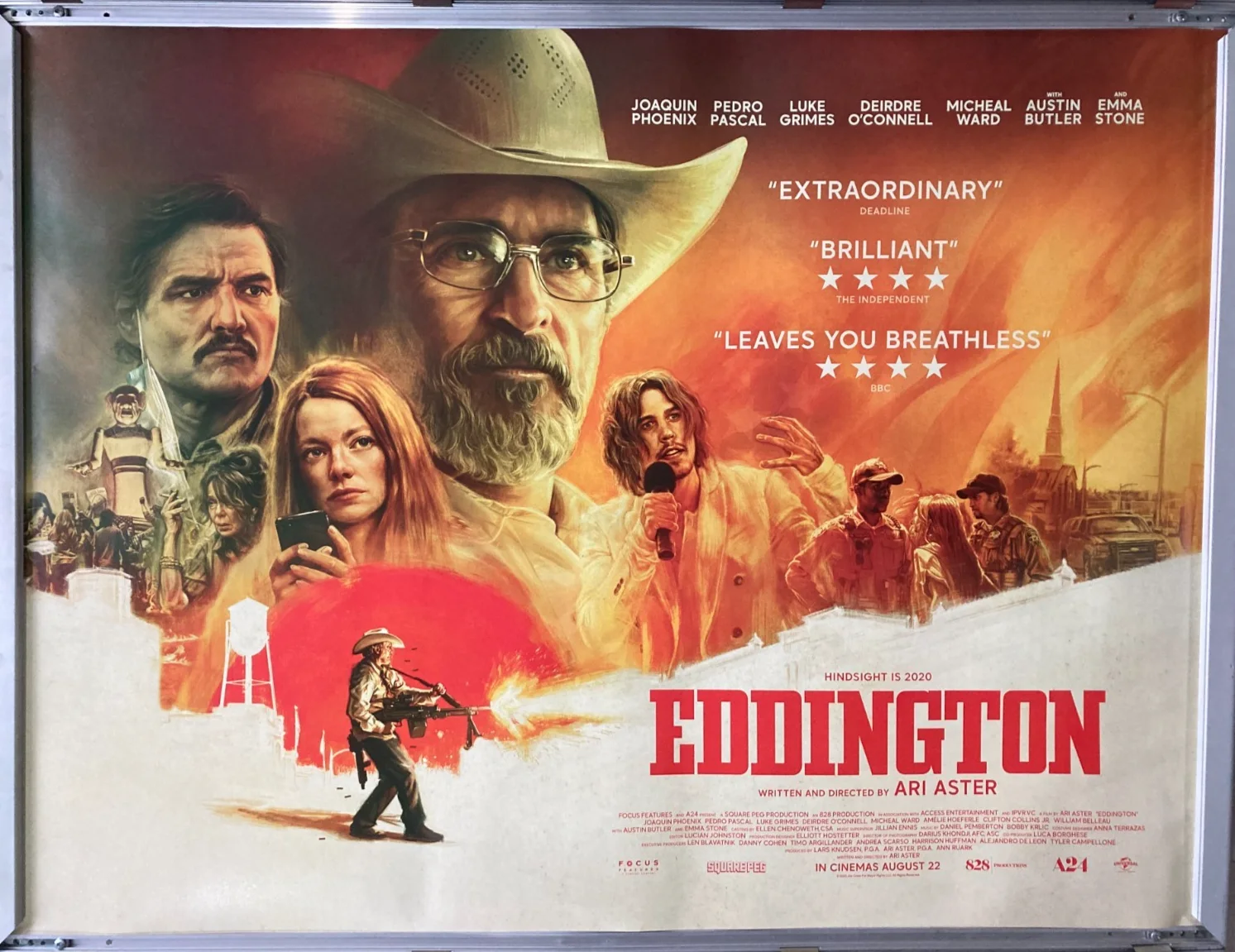 Cinema Poster: EDDINGTON 2025 (Quad) Pedro Pascal Joaquin Phoenix Emma Stone, изображение 3