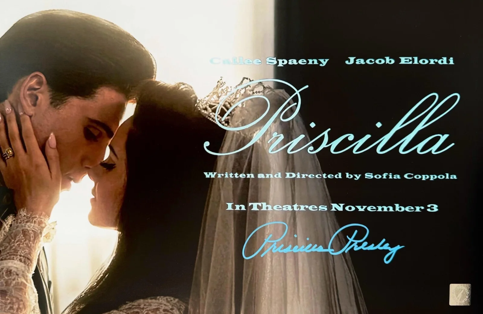 Priscilla Presley — Priscilla Presley Autographed PRISCILLA 11x17 Mini Poster w/ Elvis ASI Proof
