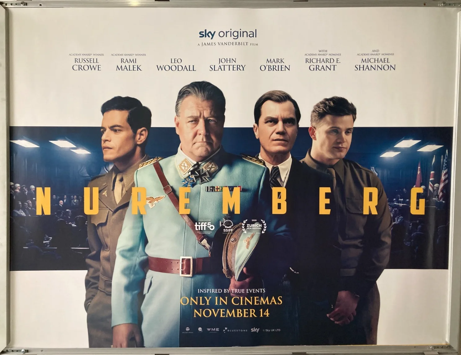 Cinema Poster: NUREMBURG 2025 (Quad) Rami Malek Russell Crowe Michael Shannon, изображение 2