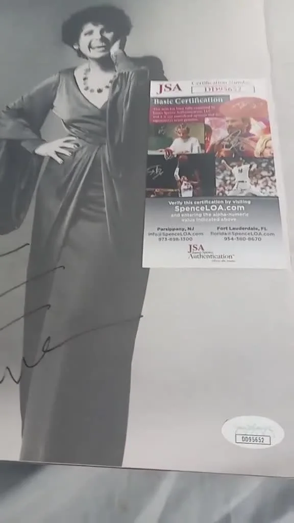Lena Horne Music Program Signed by Lena Horne JSA #DD95652, image 2