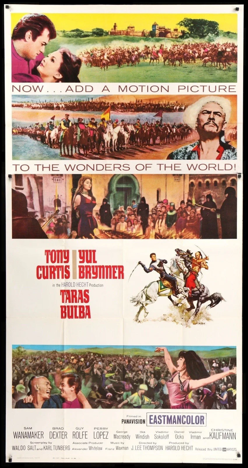 Taras Bulba 1962 Starring Yul Brynner Tony Curtis Framed Print Wall Art Poster, изображение 2