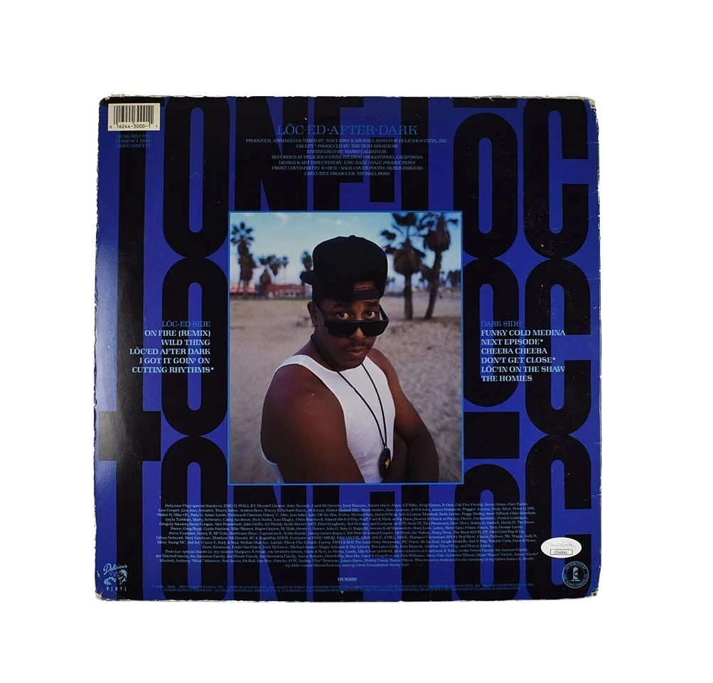 Tone-Loc Loc-Ed After Dark Autographed Signed Album LP Record Authentic JSA COA, изображение 2