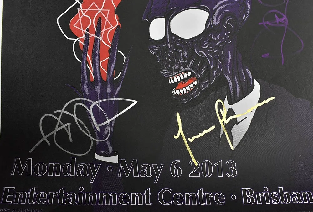 Tool Brisbane 5 06 2013 Entertainment Centre Autographed Signed Poster Authentic, image 2