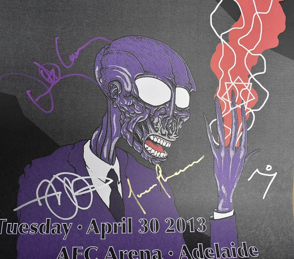 Tool Adelaide AEC Arena Autographed Signed Poster Authentic, image 2