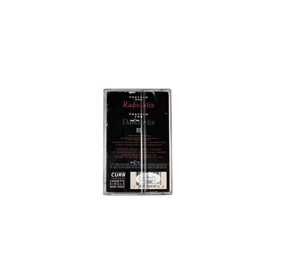 Tim McGraw Indian Outlaw Autographed Signed Cassette Tape Authentic JSA COA, image 2