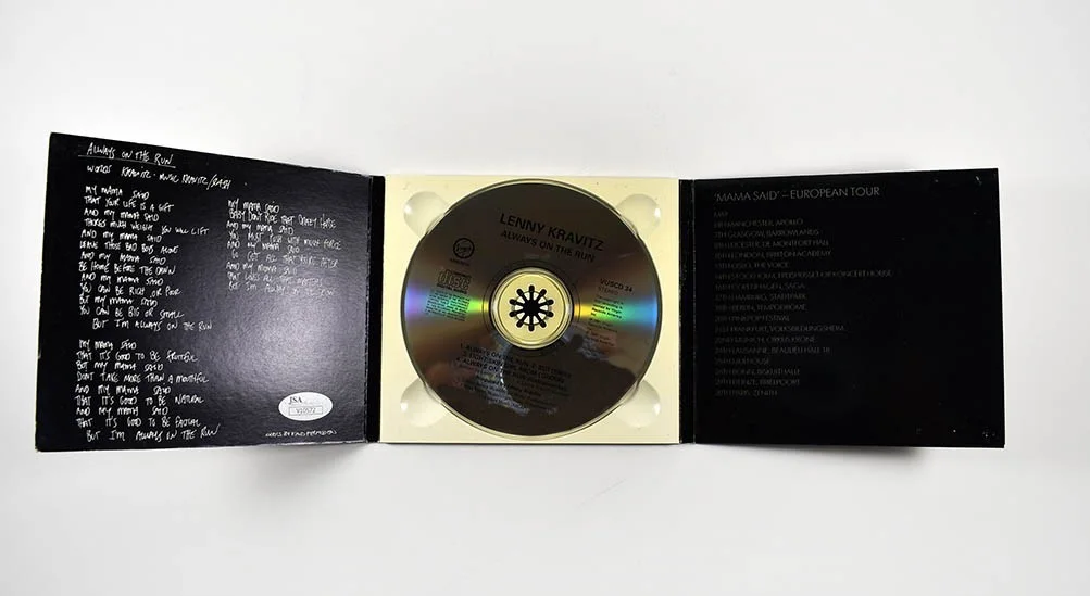 Lenny Kravitz Always on the Run EP Autographed Signed CD Certified JSA COA, изображение 2