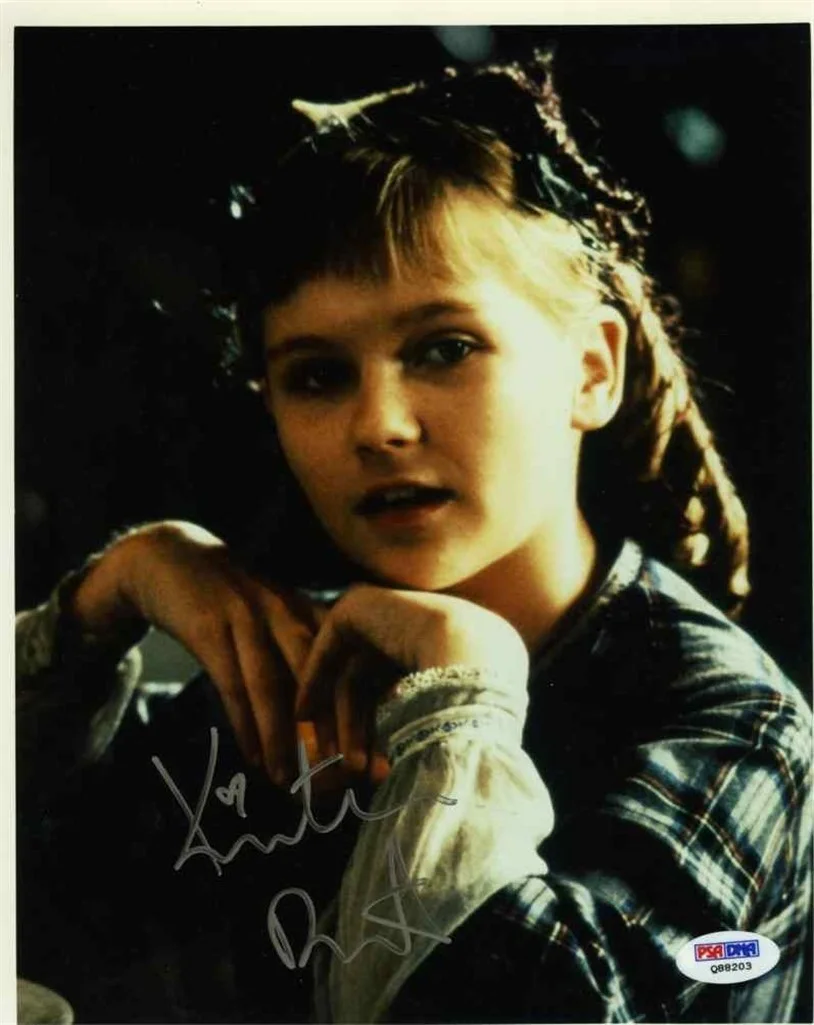Kirsten Dunst — Kirsten Dunst Very Young Autographed Signed 8x10 Photo Certified PSA/DNA COA