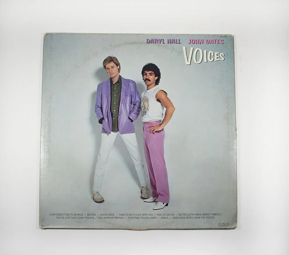 Hall and Oats Voices Autographed Signed Album LP Record Authentic JSA COA, image 2