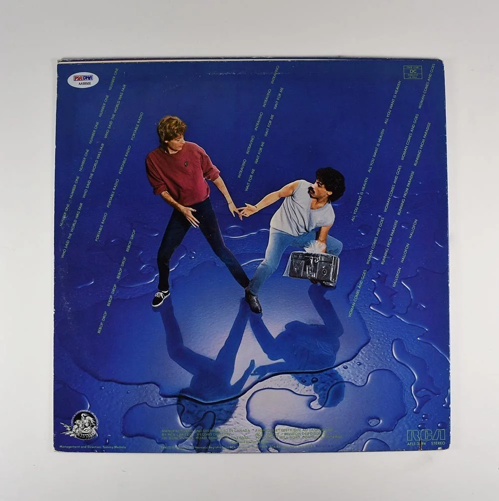 Hall and Oats X-Static Autographed Signed Album LP Record Authentic PSA/DNA COA, image 2