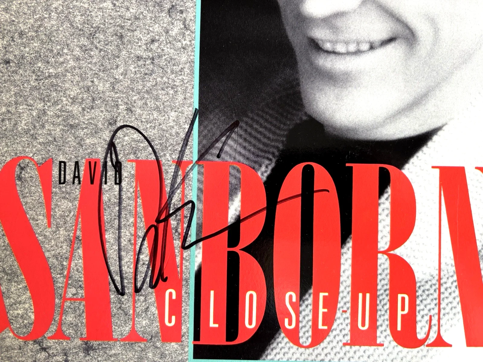 DAVID SANBORN Signed CLOSE UP VINYL RECORD LP ALBUM PSA DNA COA Jazz Saxaphone, изображение 3
