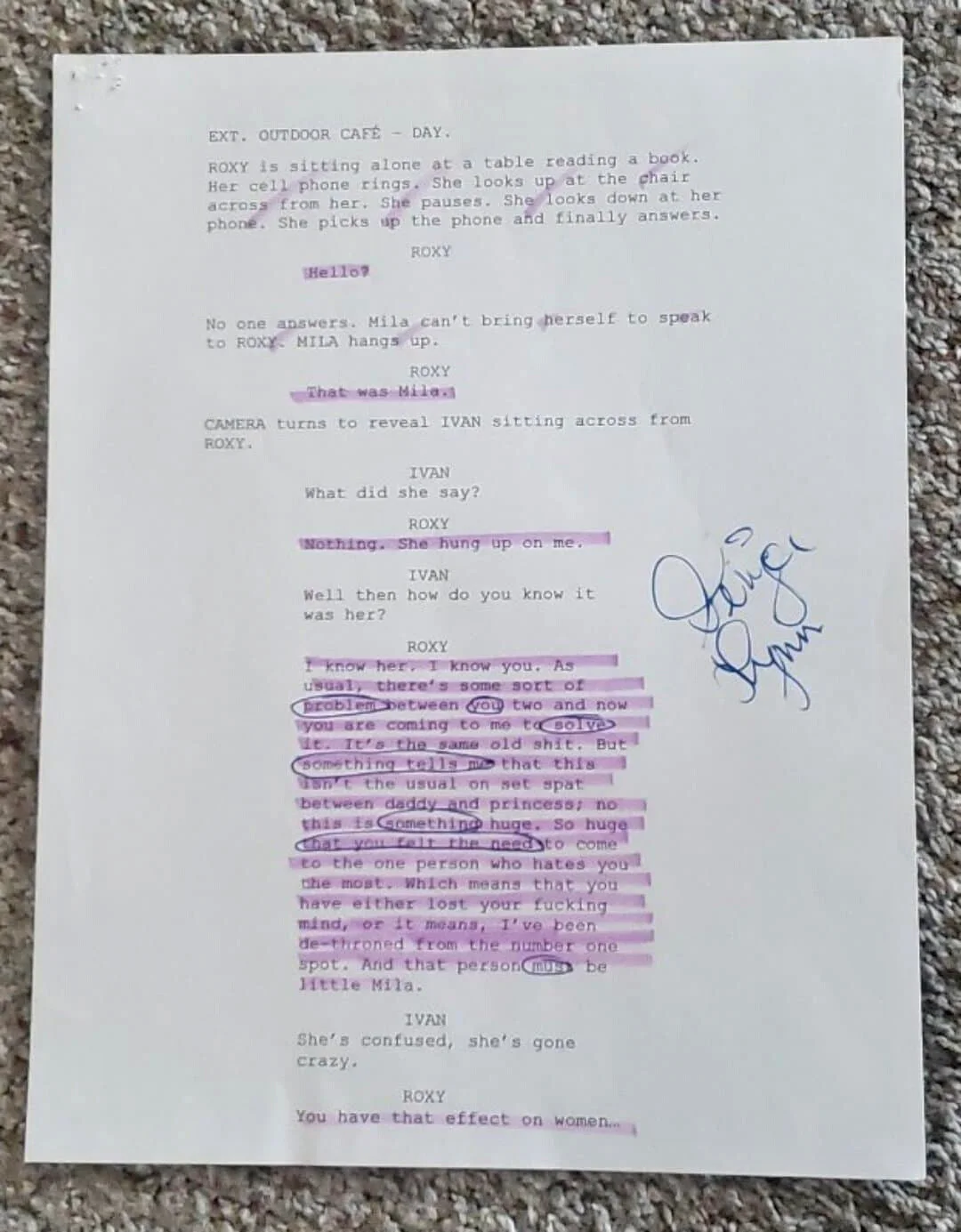 GINGER LYNN: Streets of Vengeance Script Side Signed 1/1, image 2