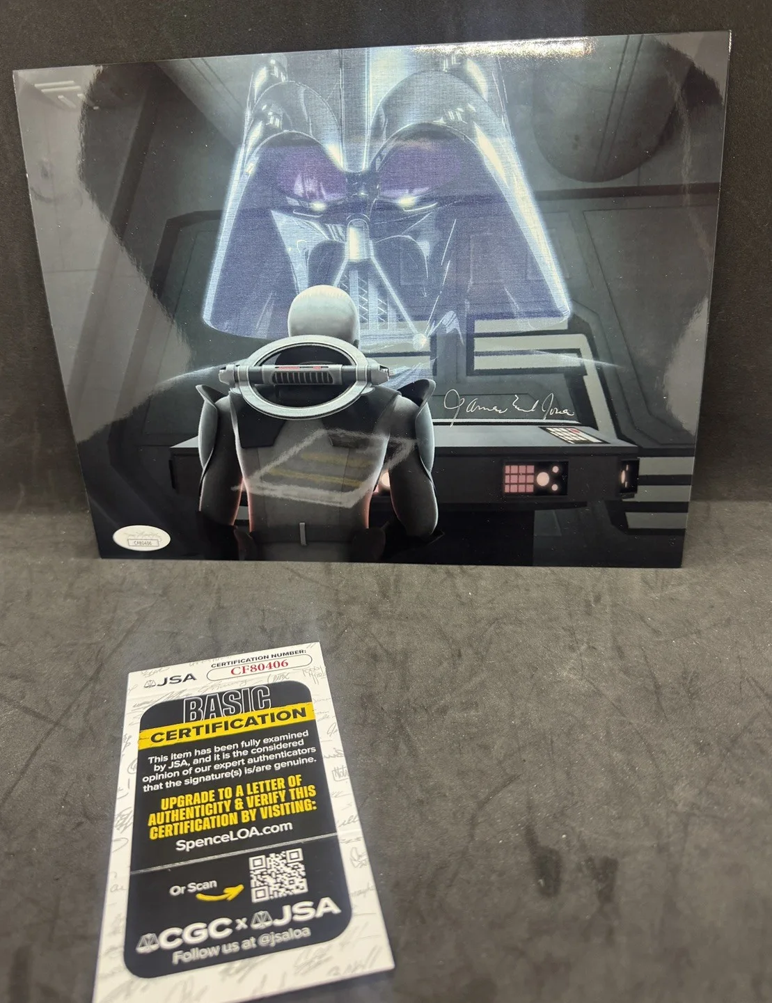 James Earl Jones — RARE James Earl Jones autographed signed Star Wars REBELS Darth Vader 8x10 JSA, изображение 3
