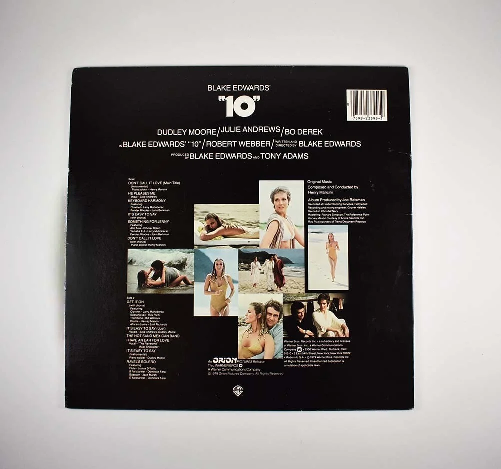 Bo Derek — Bo Derek 10 Autographed Signed Movie Sound Track LP Beckett Authentic BAS COA, изображение 2