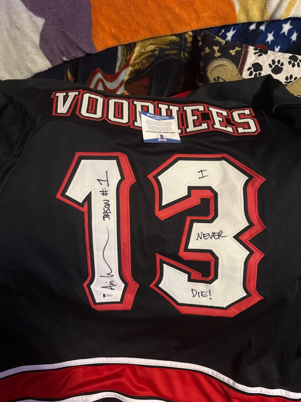 Ari Lehman — signed jason voorhes jersey, image 2
