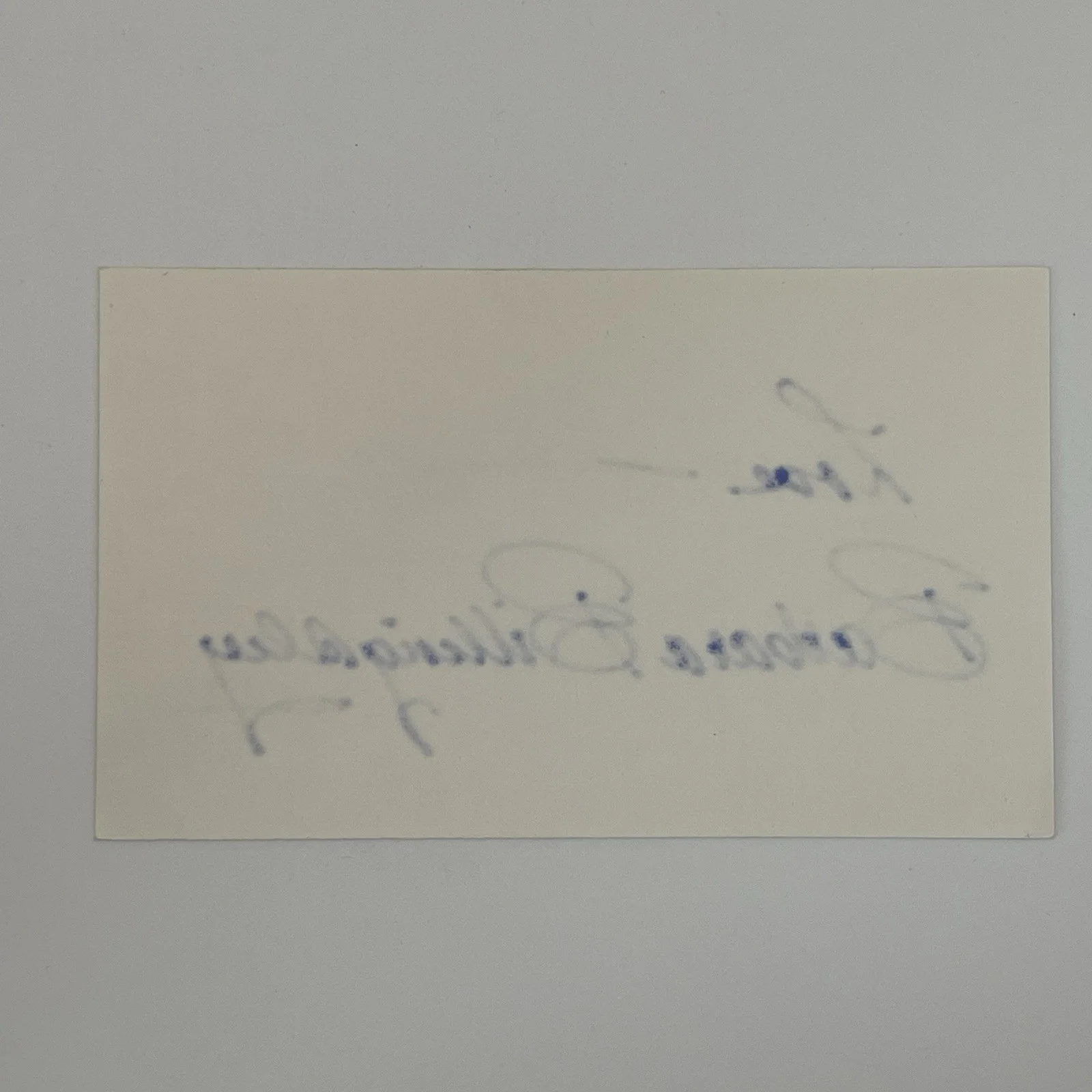 BARBARA BILLINGSLEY, Leave It To Beaver SIGNED 3x5 Index Card, Autograph, изображение 2