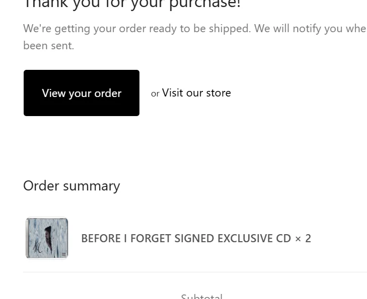 (NEW/SIGNED) The Kid Laroi Before I Forget CD (IN-HAND), image 2